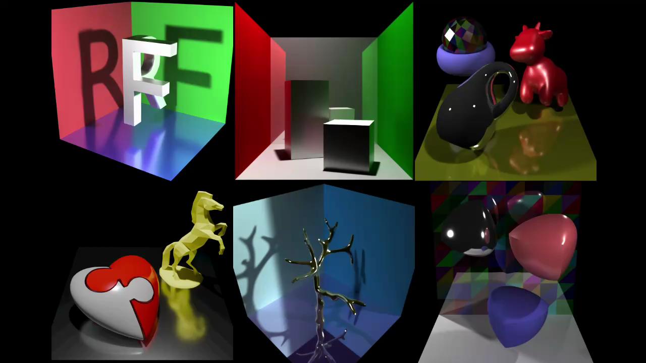 Publication teaser for RenderFormer: Transformer-based Neural Rendering of Triangle Meshes with Global Illumination
